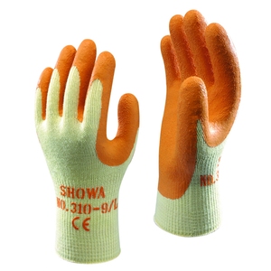 Showa 310 Latex Builders Grip Glove Orange