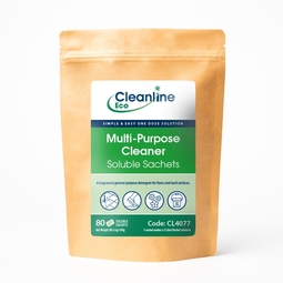 Cleanline Eco Multi-Purpose Floor Cleaner Large Bucket Soluble Sachets (Pack 80)