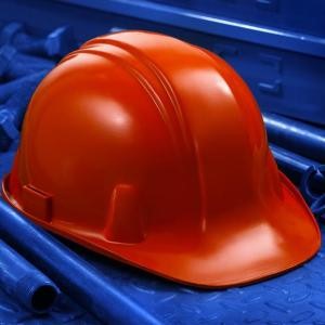 Worker saved by head protection