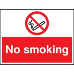No Smoking (Rigid Plastic,400 X 300mm)