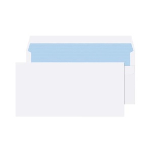 Q Connect Envelope 80GSM Self Seal White (Pack 1000)