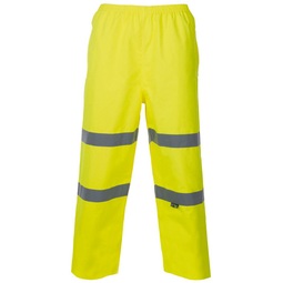 Hi-Vis Breathable Overtrousers Yellow