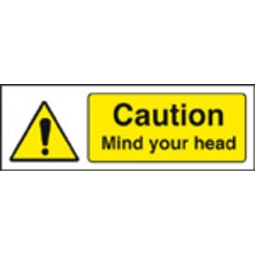 Caution Mind Your Head (Self Adhesive Vinyl,200 X 150mm)