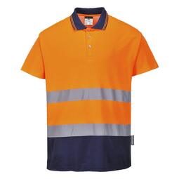 Portwest S174 Two Tone Polo Shirt Orange-Navy