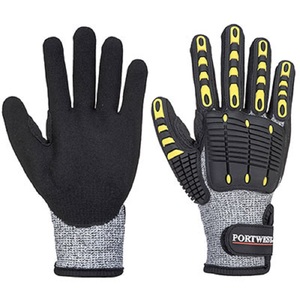 Anti-Impact Cut Resistant Glove Grey/Black 