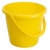 General Purpose 2 Gallon Plastic Bucket - Yellow