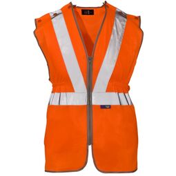 Supertouch High Visibility Rail Spec Vest Go/Rt Orange