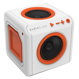Portable Audio Cube Speaker White