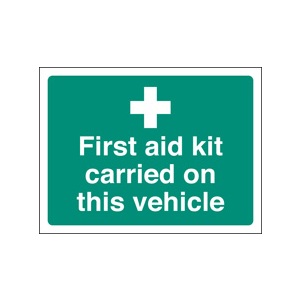 First Aid Kit On This Vehicle-rev Print