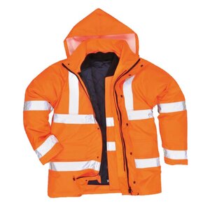S468 Portwest Hi-Vis 4-In-1 Traffic Jacket Orange