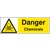 Danger Chemicals (Rigid Plastic,300 X 100mm)
