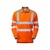 PULSAR PR470 Hi-Vis Long Sleeve Polo Shirt Orange