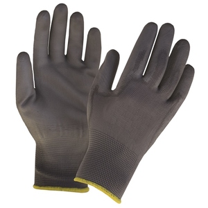 KeepSAFE GLO162 PU Coated Nylon Glove Grey
