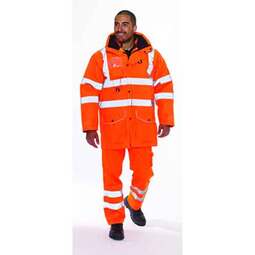 KeepSAFE High Visibility Rail Multifunctional  7-in-1 Safety Jacket Orange