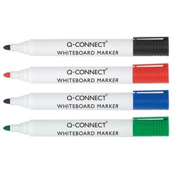 Q Connect Drywipe Marker Assorted Colours (Pack 4)