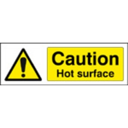Caution Hot Surface (Self Adhesive Vinyl,300 X 100mm)