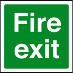Fire Exit Safety Sign Self Adhesive Vinyl