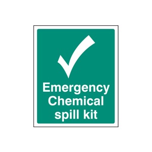 Spill Kit Located At (Self Adhesive Vinyl,300 X 250mm)