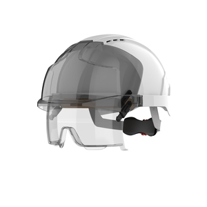 EVO VISTAlens Dualswitch Vented Helmet Wheel Ratchet CR2 White/Smoke