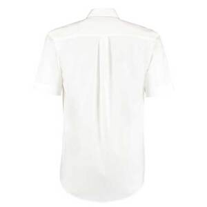 Kustom Kit  KK109W Mens Short Sleeve Corp Oxford Shirt White