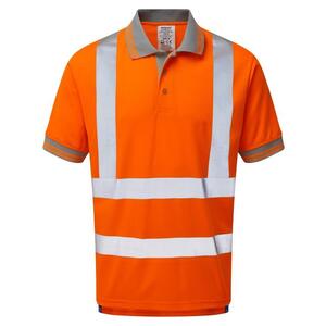 PR176 PULSAR Rail Spec Polo Shirt Hi-Vis Orange 