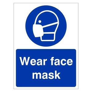 MAP.17W Wear Face Mask Sign - 150MM x 200MM