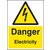 Danger Electricity (Self Adhesive Vinyl,200 X 150mm)