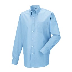 932M Mens Long Sleeve Oxford Shirt Blue