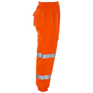 Supertouch High Visibility Jogging Bottoms Go/Rt Orange
