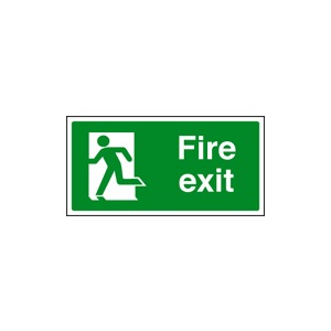 Final Fire Exit Left (photo. Self Adhesive Vinyl,200 X 100mm)