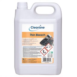 Cleanline Thin Bleach 5 Litre (Pack 4)