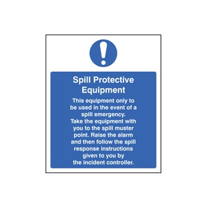 Spill Protection Equipment (Self Adhesive Vinyl,300 X 250mm)