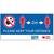 BAH.01 Please Keep Your Distance Pvc Banner C/W Eyelets - 1829MM x 914MM