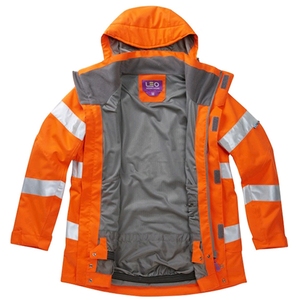 ROSEMOOR Superior Hi-Vis Ladies Breathable Rail Jacket - Orange