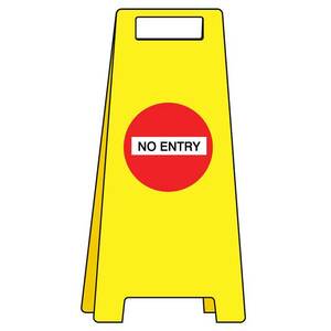 VCC.451 Free Standing Heavy Duty - No Entry - 600MM