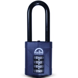 Squire CP50/2.5 Weather Resistant Combi Padlock  4 Wheel Long Shackle 50x63MM