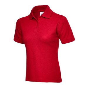 UC106 Ladies Pique Polo Shirt 220GSM Red