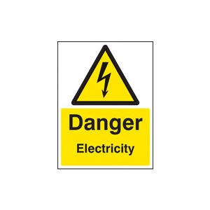 Danger Electricity (Self Adhesive Vinyl,100 X 150mm)