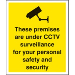 These Premises  Under Cctv Surveillance (Rigid Plastic,300 X 250mm)
