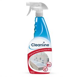 Cleanline Washroom Clean & Sanitiser 750ML (Pack 6)