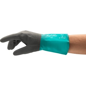 Ansell 58-530W AlphaTec Nitrile Coat Gauntlet