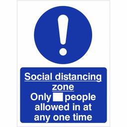 VCC.02W Social Distancing Zone Only_People Allowed - 150MM x 200MM