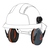 JSP Sonis Compact Helmet Mounted Dark Grey Cup/Ex-Vis Orange Plate Ear Defenders