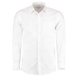 Shirt polycotton Long sleeve Classic White