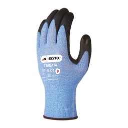 Skytec Trigata PU Palm Coated Cut Level B Glove Blue (Pair)