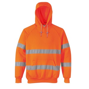 Portwest B304 Hi-Vis Hooded Sweatshirt - Orange
