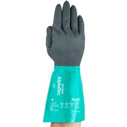 Ansell 58-535W Alphatec Lined Nitrile Gauntlet Cut A 14"