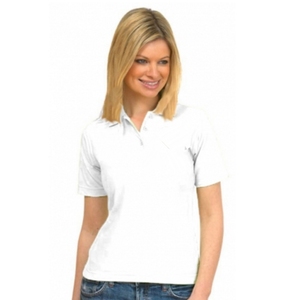 Uneek UC106 Ladies Pique Polo Shirt White