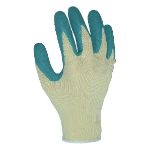 GLO110 Builders Grip Latex Coated Gloves Green