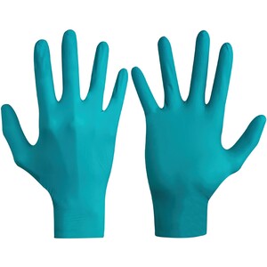 Ansell 92-500 Touch N Tuff Nitrile Disposable Gloves Lightly Powdered Green